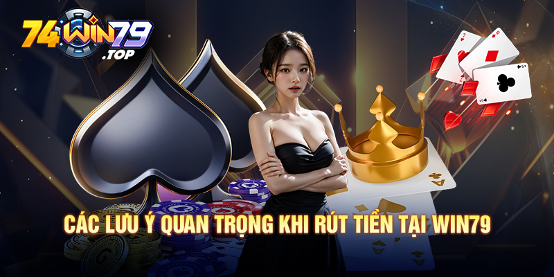 Các lưu ý quan trọng khi rút tiền tại Win79